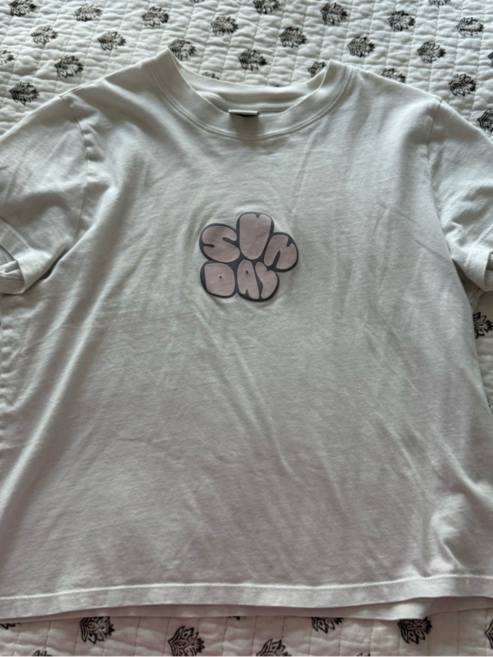 White "Sunday" Graphic Tee - Sunday Best